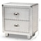 Baxton Studio Davet Silver Metal 2-Drawer Nightstand 152-9189 - alternate 3